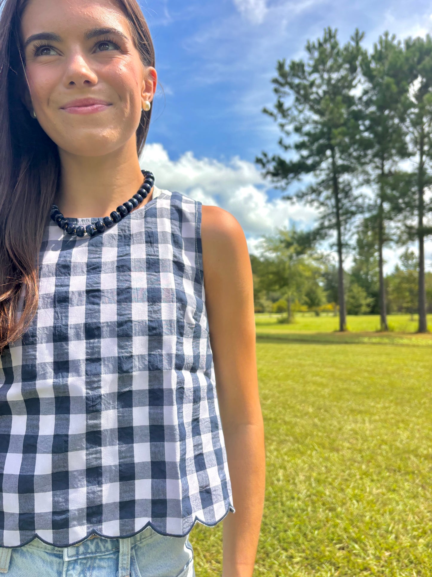 Cindy Gingham top