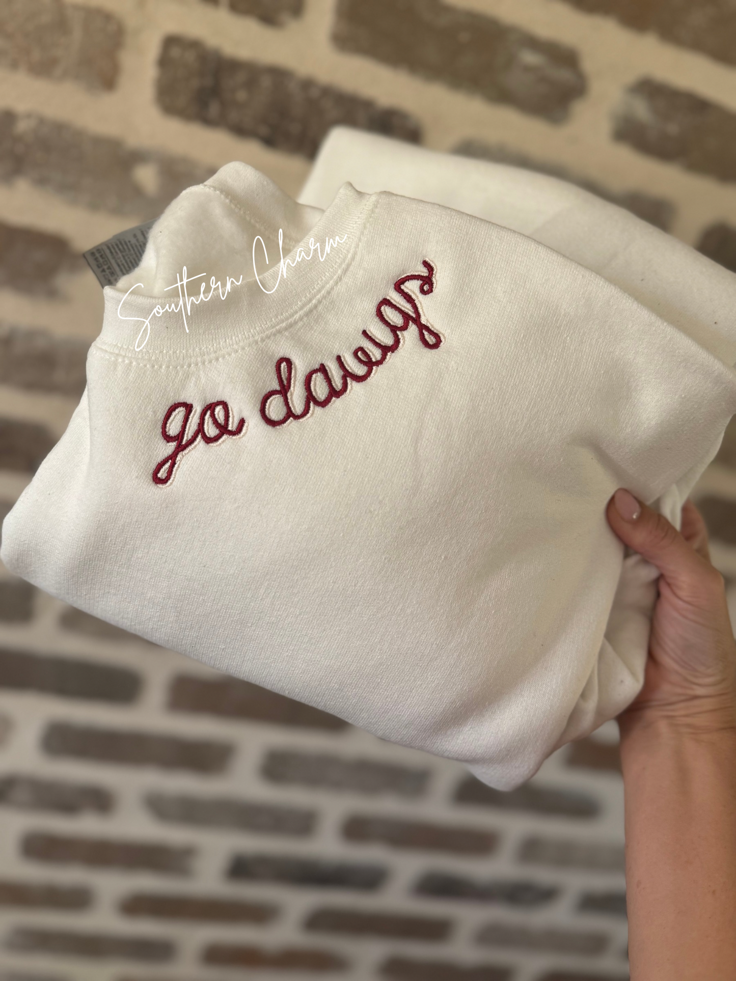 Double Stacked font collar Sweatshirt