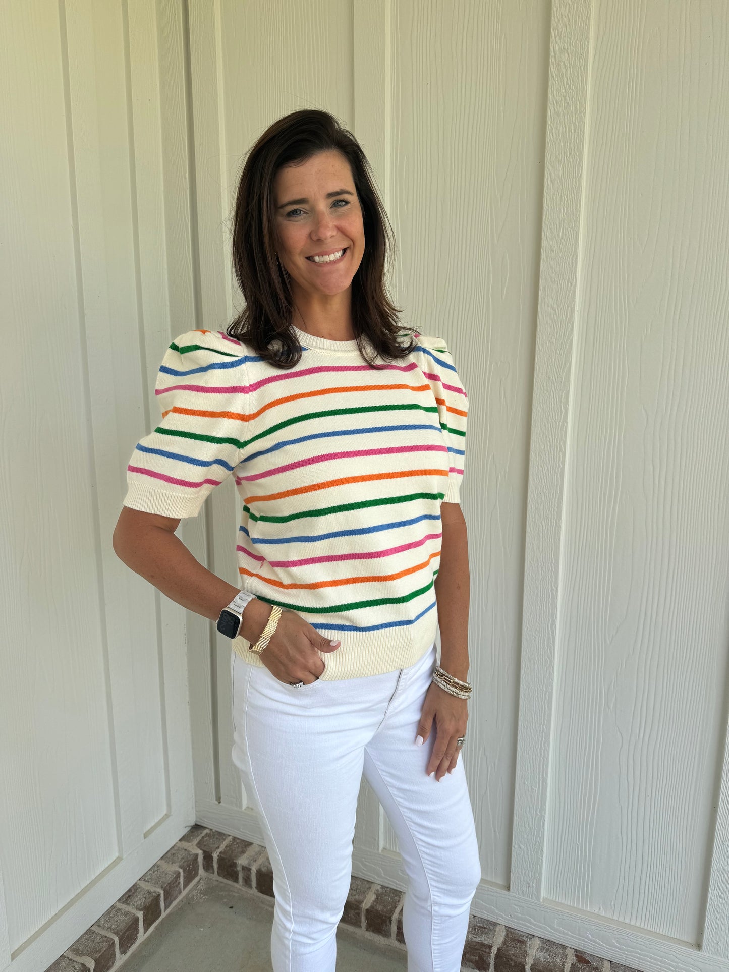 Cameron multi-colored sweater top