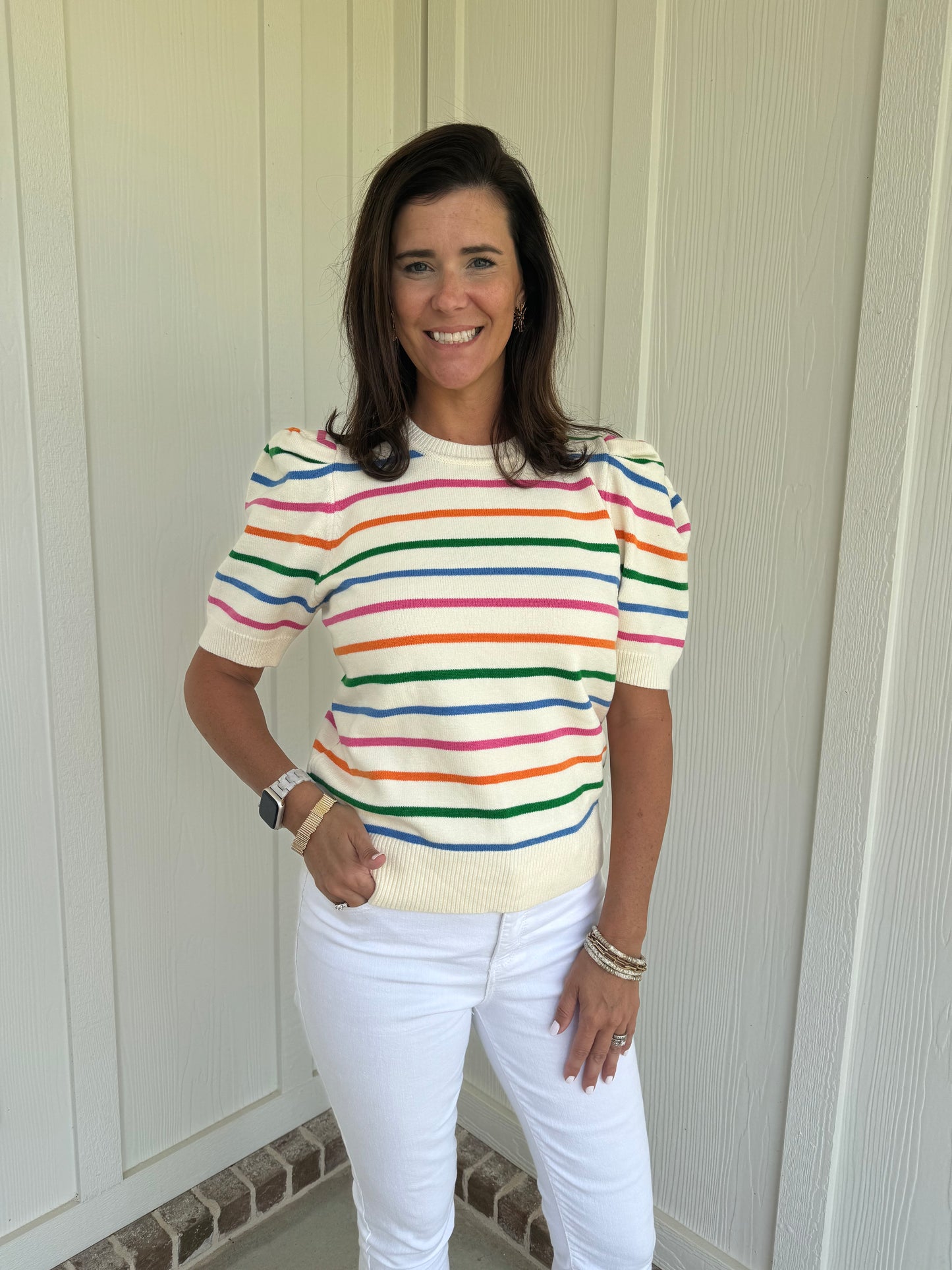 Cameron multi-colored sweater top