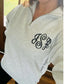 Quarter Zip Monogram Sweatshirt