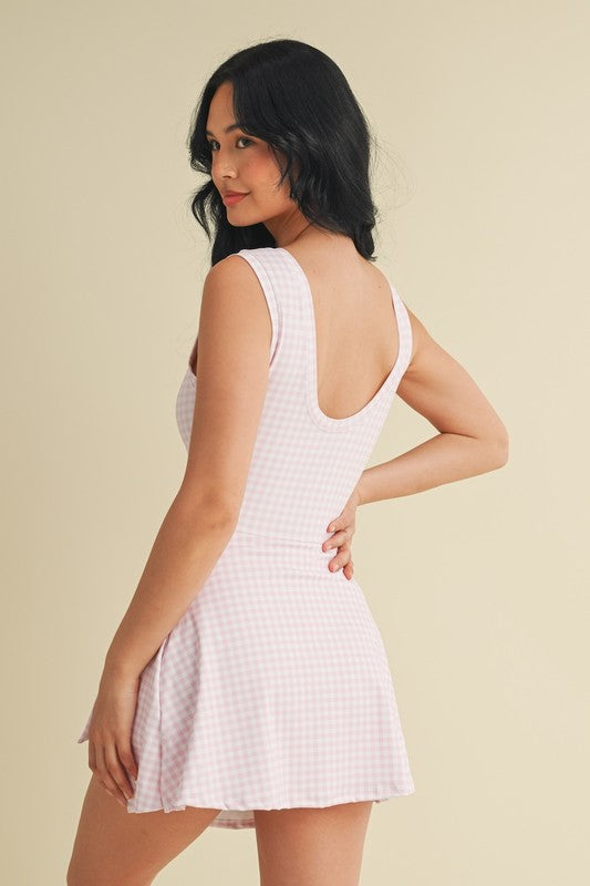 Southern Belle Gingham Athletic Dress