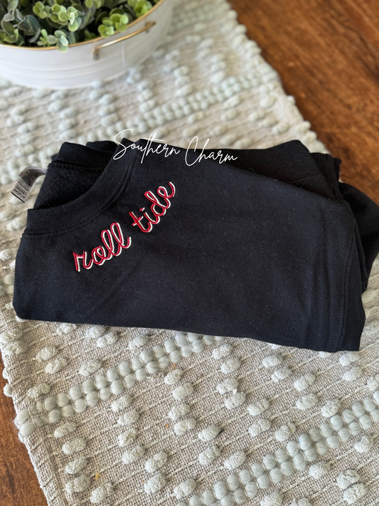 Double Stacked font collar Sweatshirt