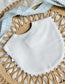 Cotton Pique Baby Bib with RicRac trim