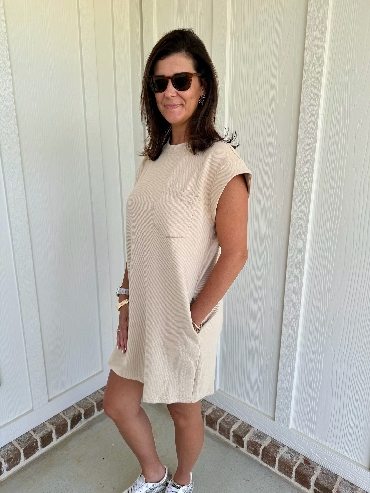Charlotte Taupe dress Southern Charm Charlotte Taupe dress Southern Charm