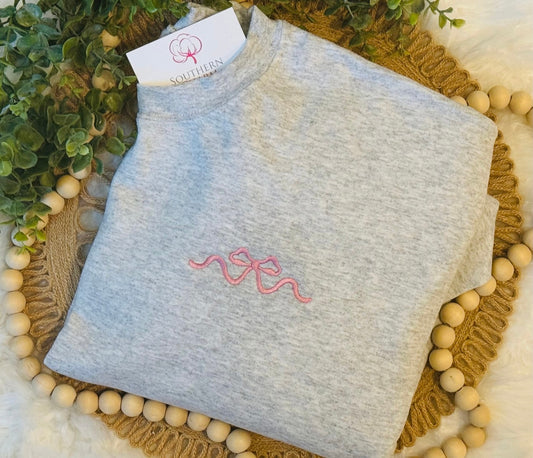 Preppy Bow Sweatshirt
