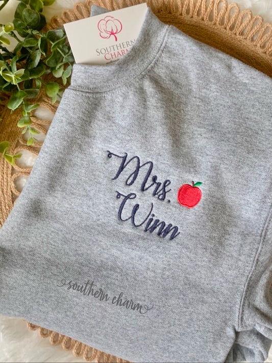 Teacher Crewneck Sweatshirt