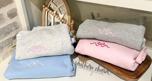 Preppy Bow Sweatshirt