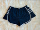 Navy Game Day Pleated shorts