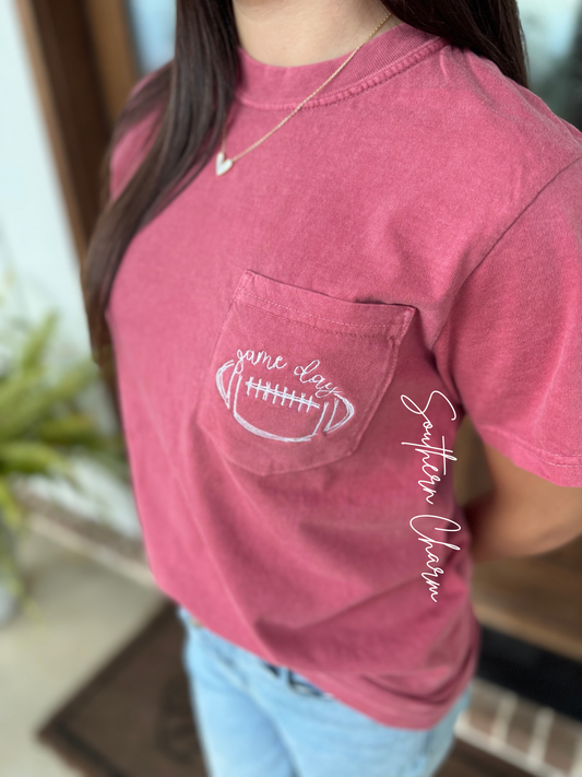 Game Day Football Comfort Color tshirt