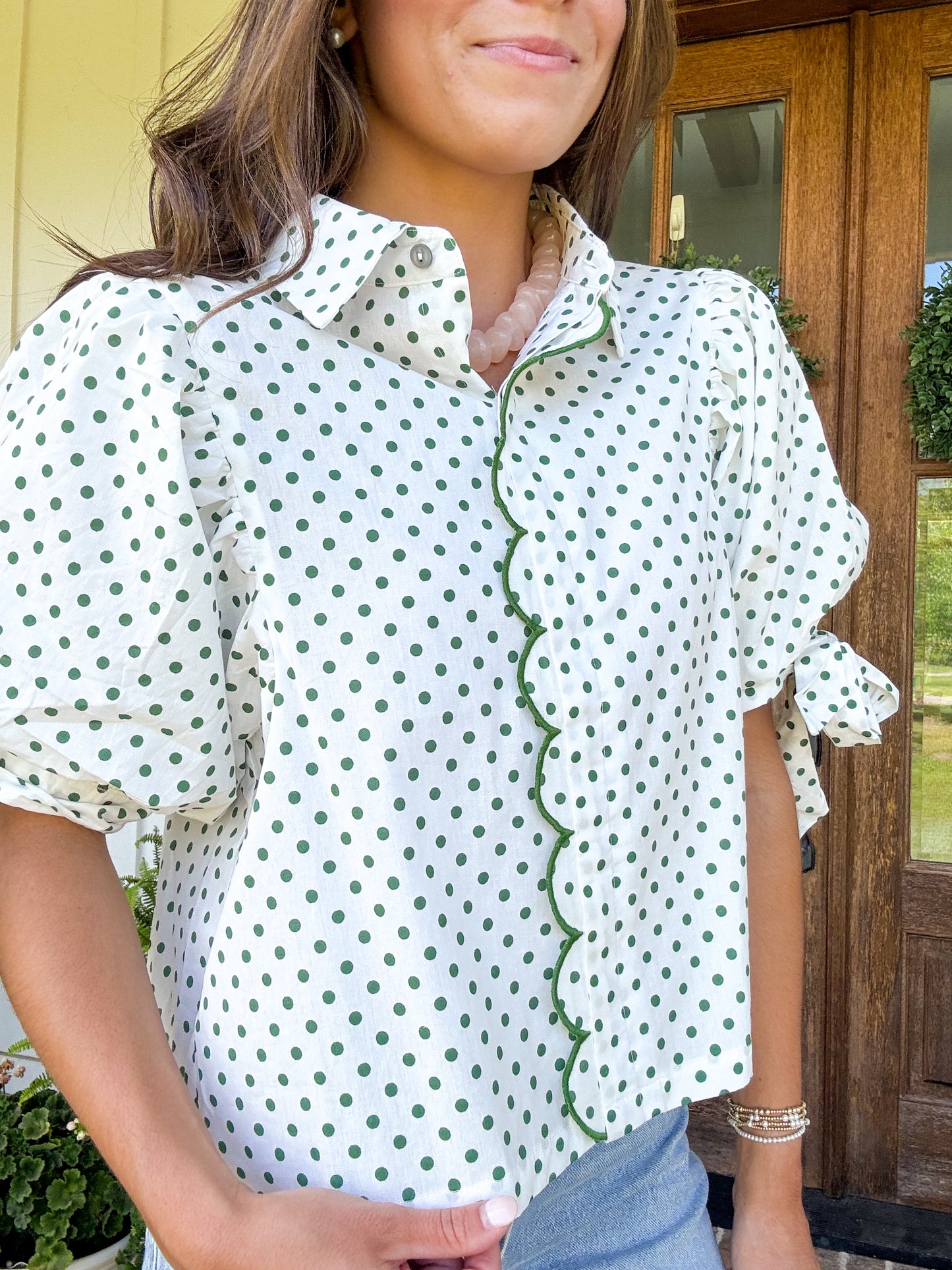 Polly Polka Dot Blouse